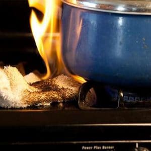 a stove fire