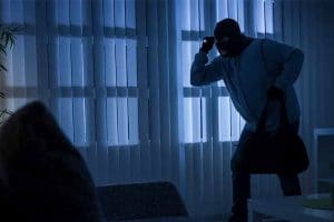 a thief in a house