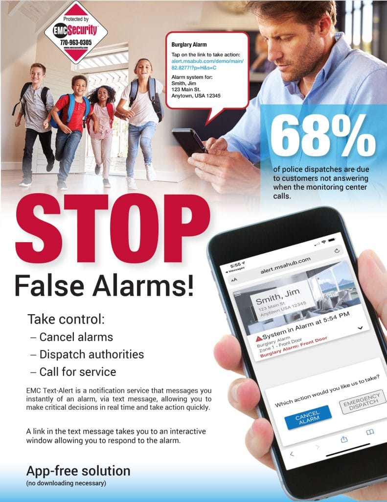 SMS text alert poster