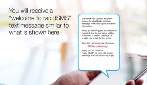 SMS text alert poster