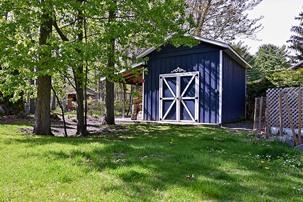 a backyard shed