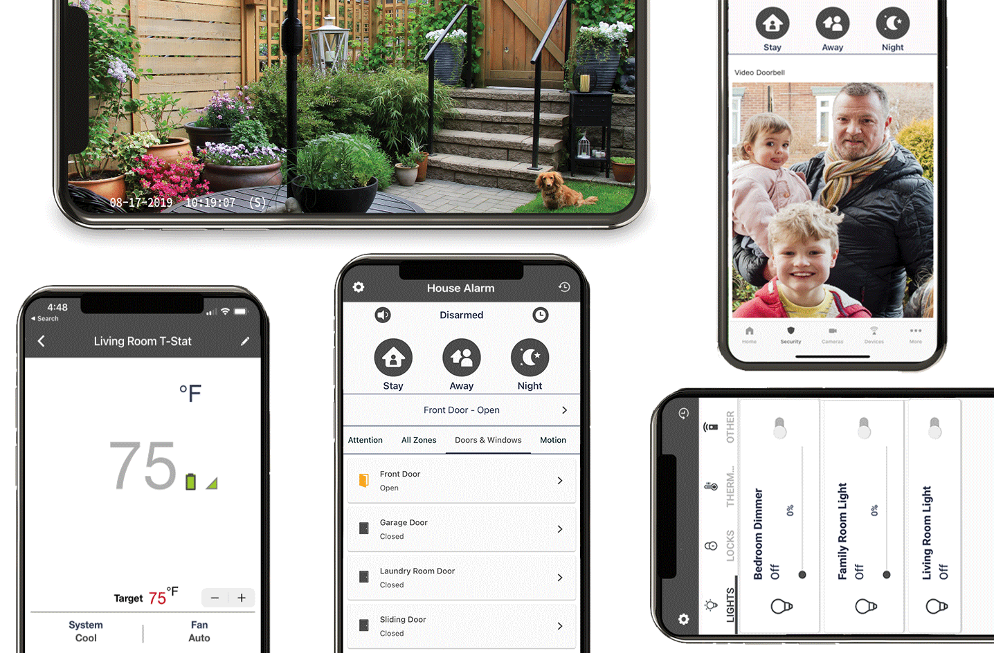 control your home security system with your smartphone