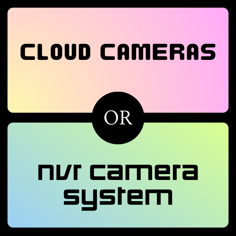 cloud cameras vs nvr camera systems